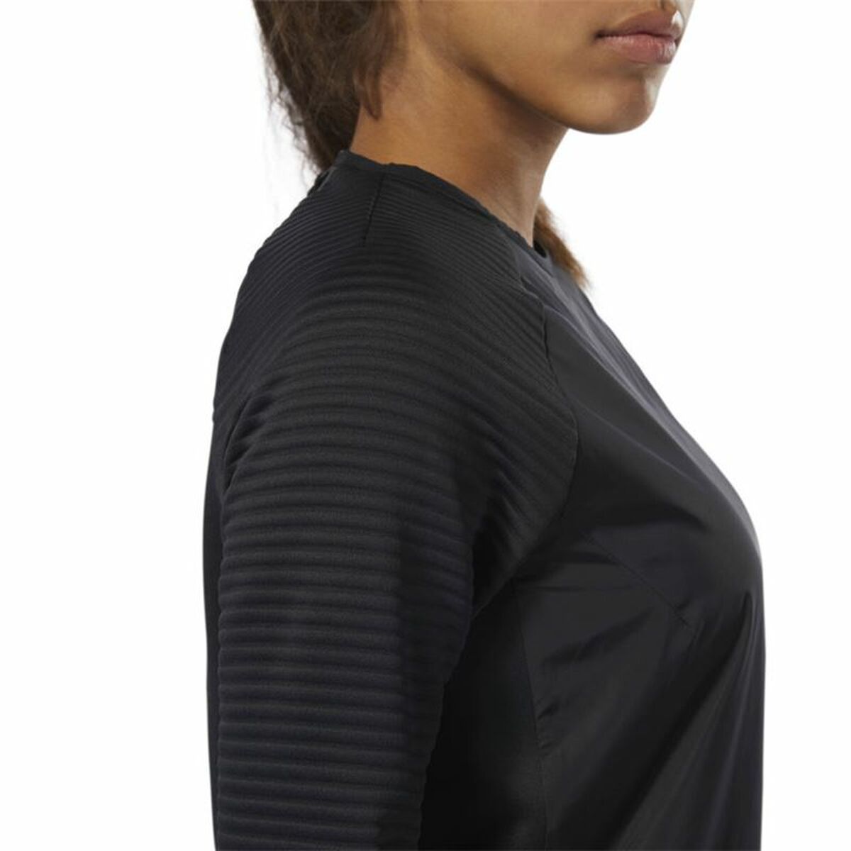 T-shirt med lång ärm Dam Reebok Thermowarm Deltapeak Svart - 8