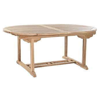 Matsalsbord DKD Home Decor Brun Utdragbar Teak (180 x 120 x 75 cm)