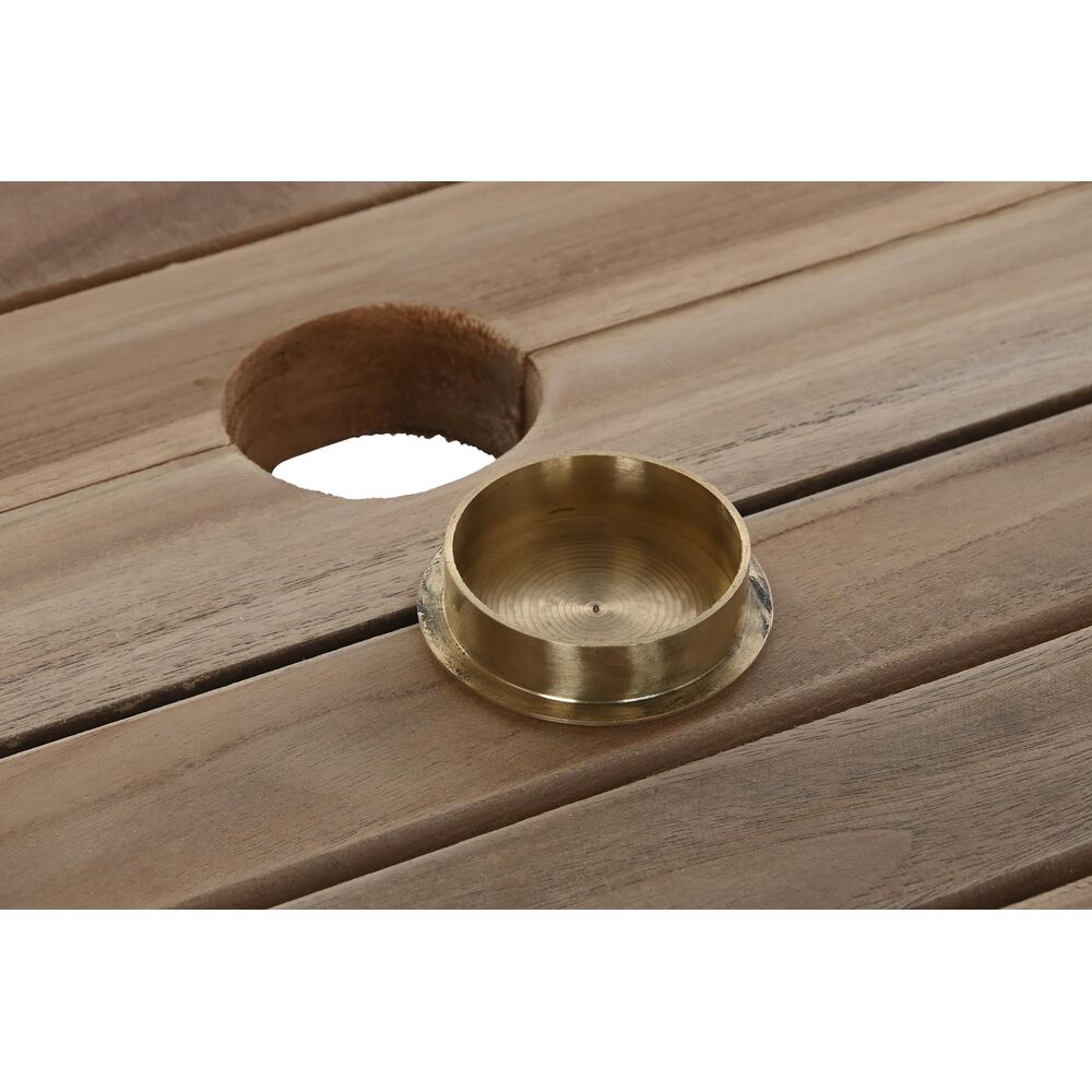 Matsalsbord DKD Home Decor Brun Utdragbar Teak (180 x 120 x 75 cm) - 3