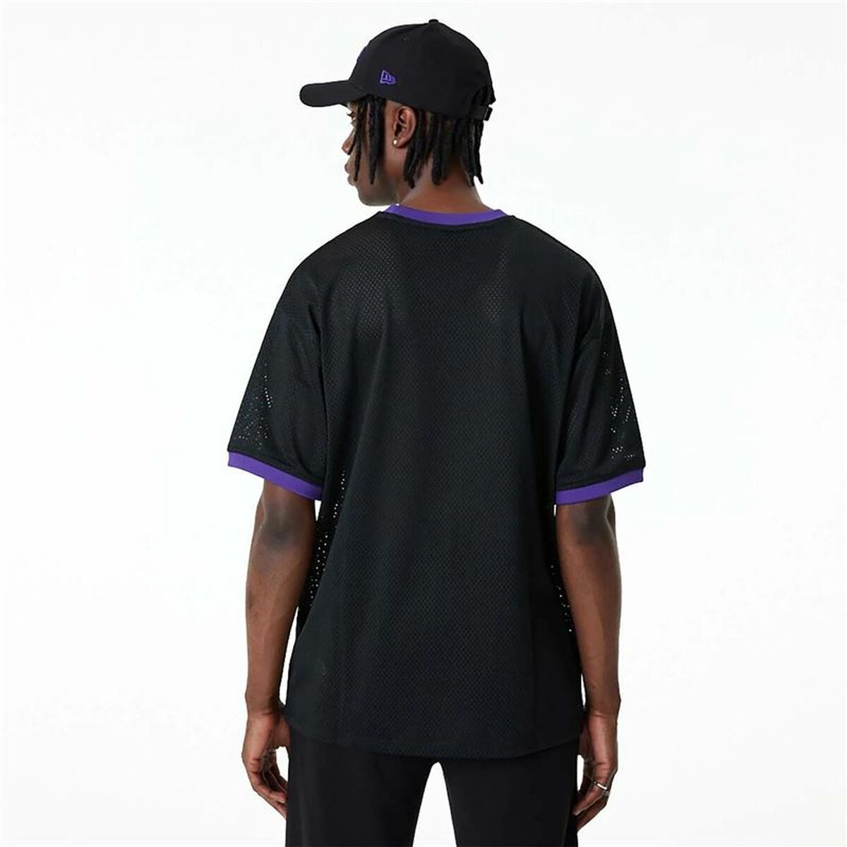 Baskettröja New Era Mesh LA Lakers Svart - 5