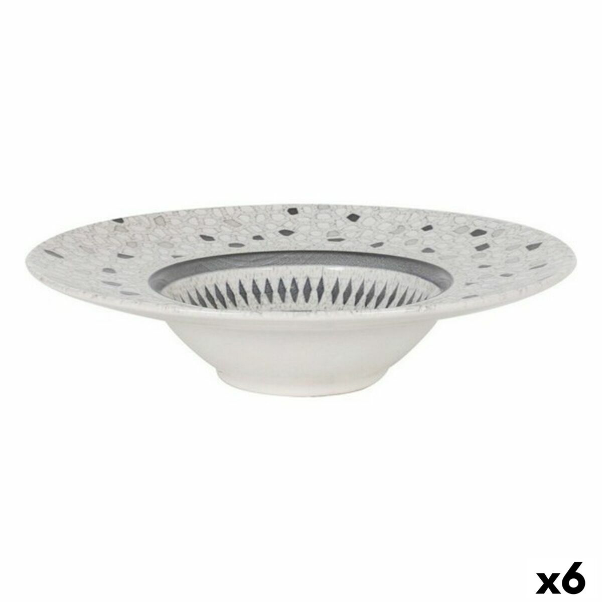 Pastatallrik Risotto La Mediterránea Barroc Porslin (6 antal) (ø 28 x 6,8 cm) - 3
