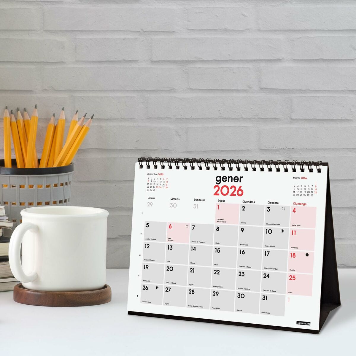 Skrivbordskalender Finocam Papper 21 x 15 cm - 2