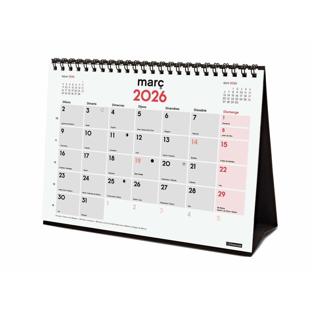 Skrivbordskalender Finocam Papper 21 x 15 cm - 3
