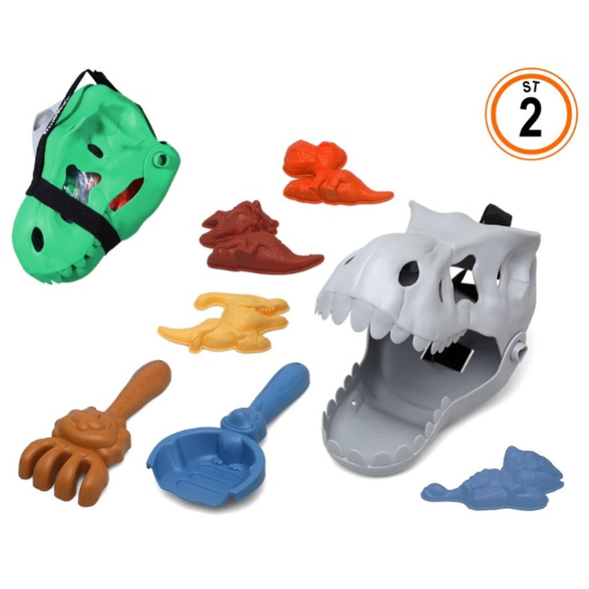 Strandleksaker set 21 x 15 cm Dinosaurie - 2