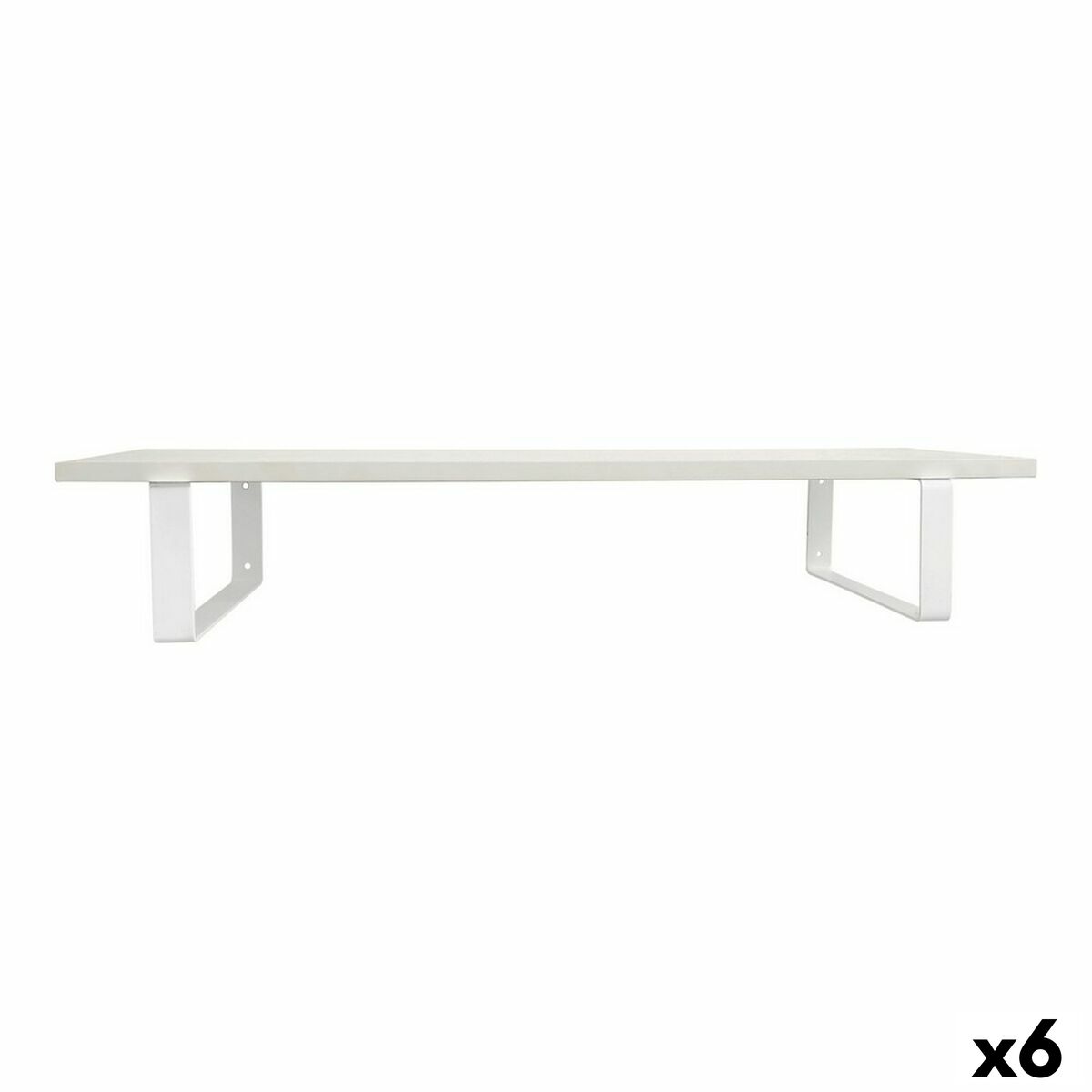 Hyllor Confortime Vit Trä MDF 80 x 23,5 x 1,5 cm (6 antal)