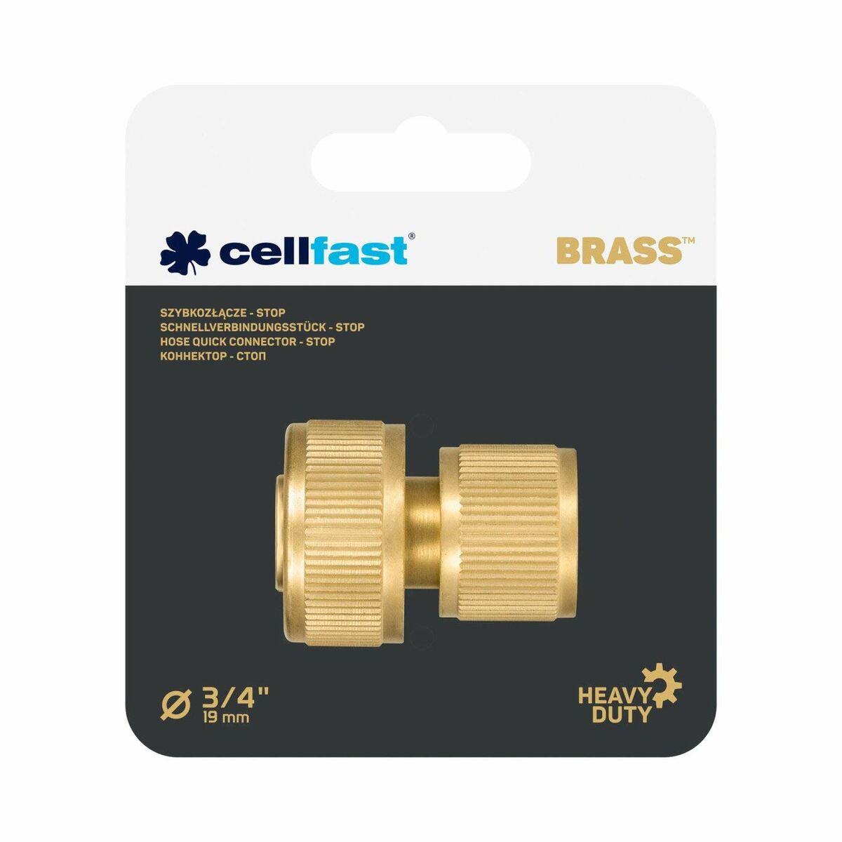 Slanganslutning Cellfast 19 mm Mässing Snabb - 2