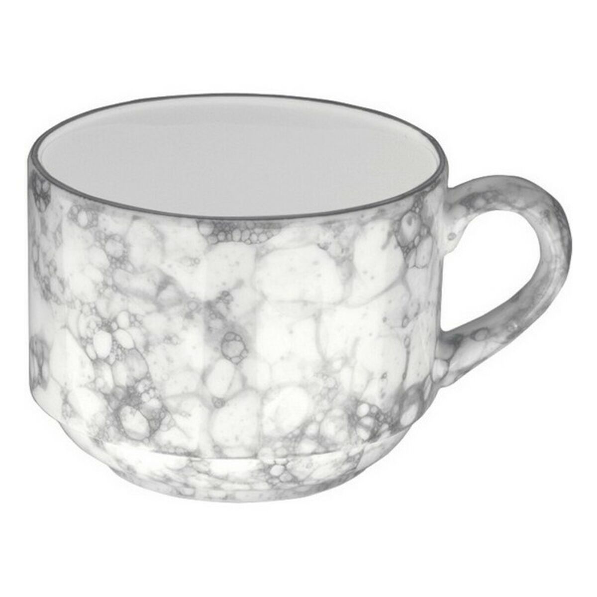 Te- och kaffekopp Inde Gourmet Svart/Vit Porslin