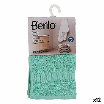 Badhandduk Berilo 5311 Turkos 80 % bomull 20 % Polyester 30 x 0,5 x 50 cm (12 antal)