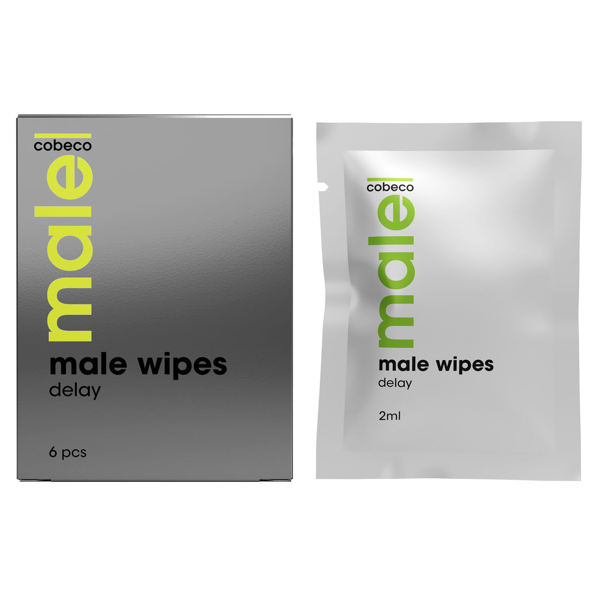 Intimservetter med fördröjande verkan Male! 2 ml - 2