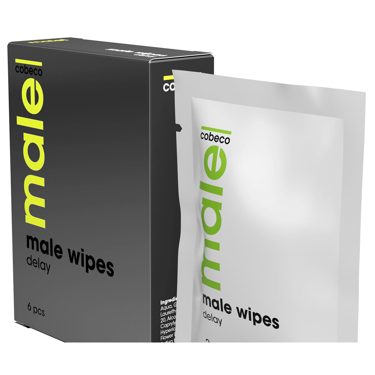 Intimservetter med fördröjande verkan Male! 2 ml - 4