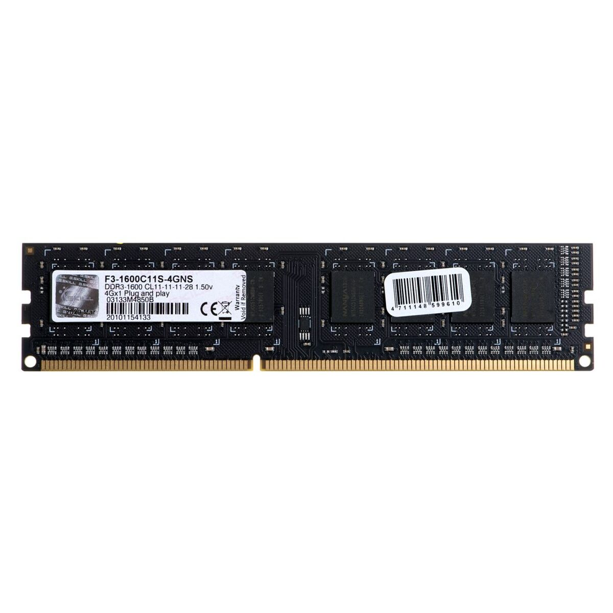 RAM-minne GSKILL F3-1600C11S-4GNS DDR3 CL5 4 GB