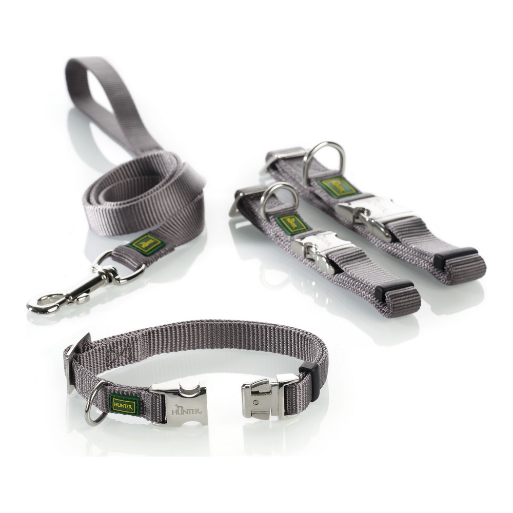 Hundhalsband Hunter Alu-Strong Grå Storlek L (45-65 cm) - 3