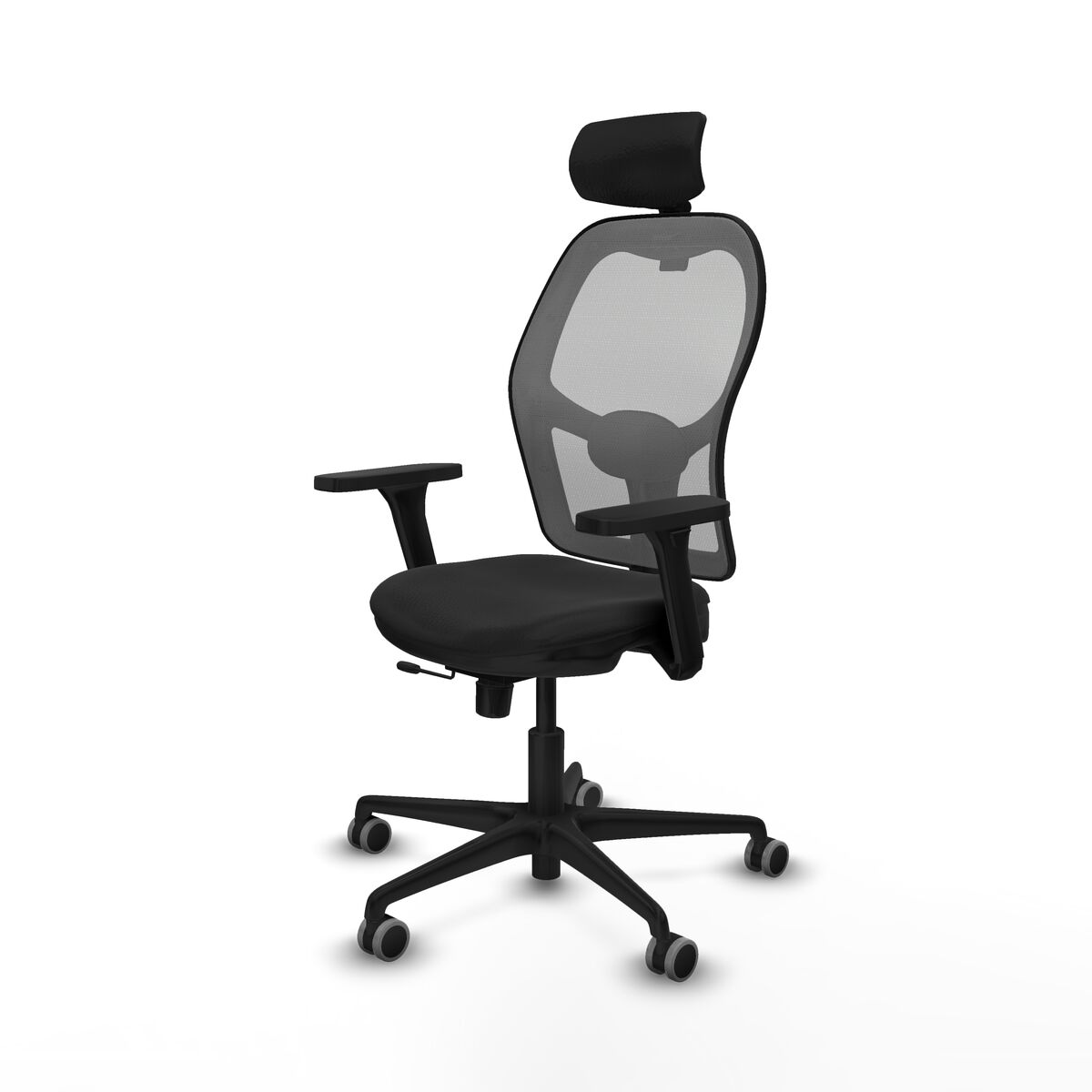 Kontorsstol med nackstöd Jorquera Piqueras y Crespo 3D036G2 Svart - 2