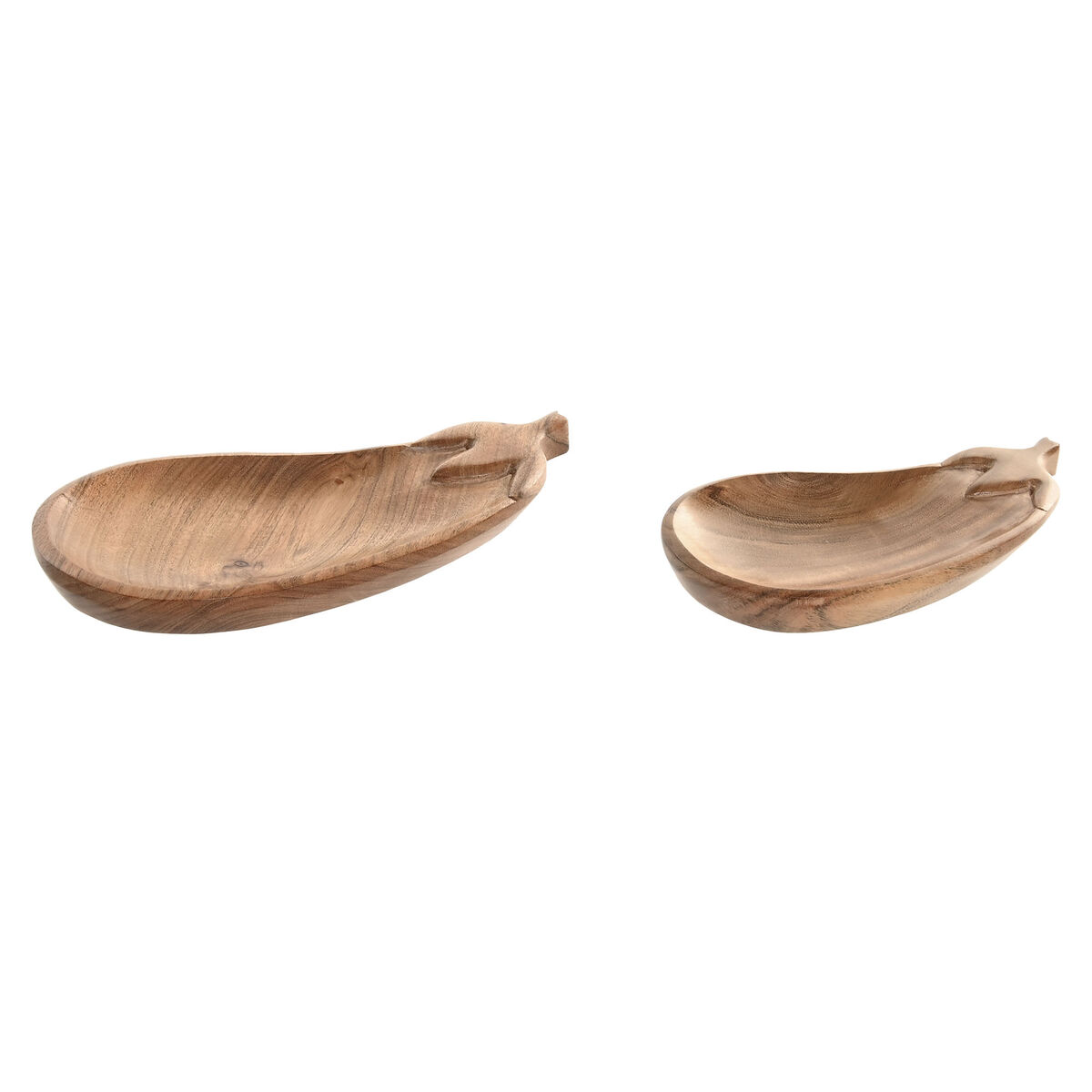 Bordsdekoration Home ESPRIT Brun Akaciaträ 28 X 14 X 2,5 CM (2 antal)