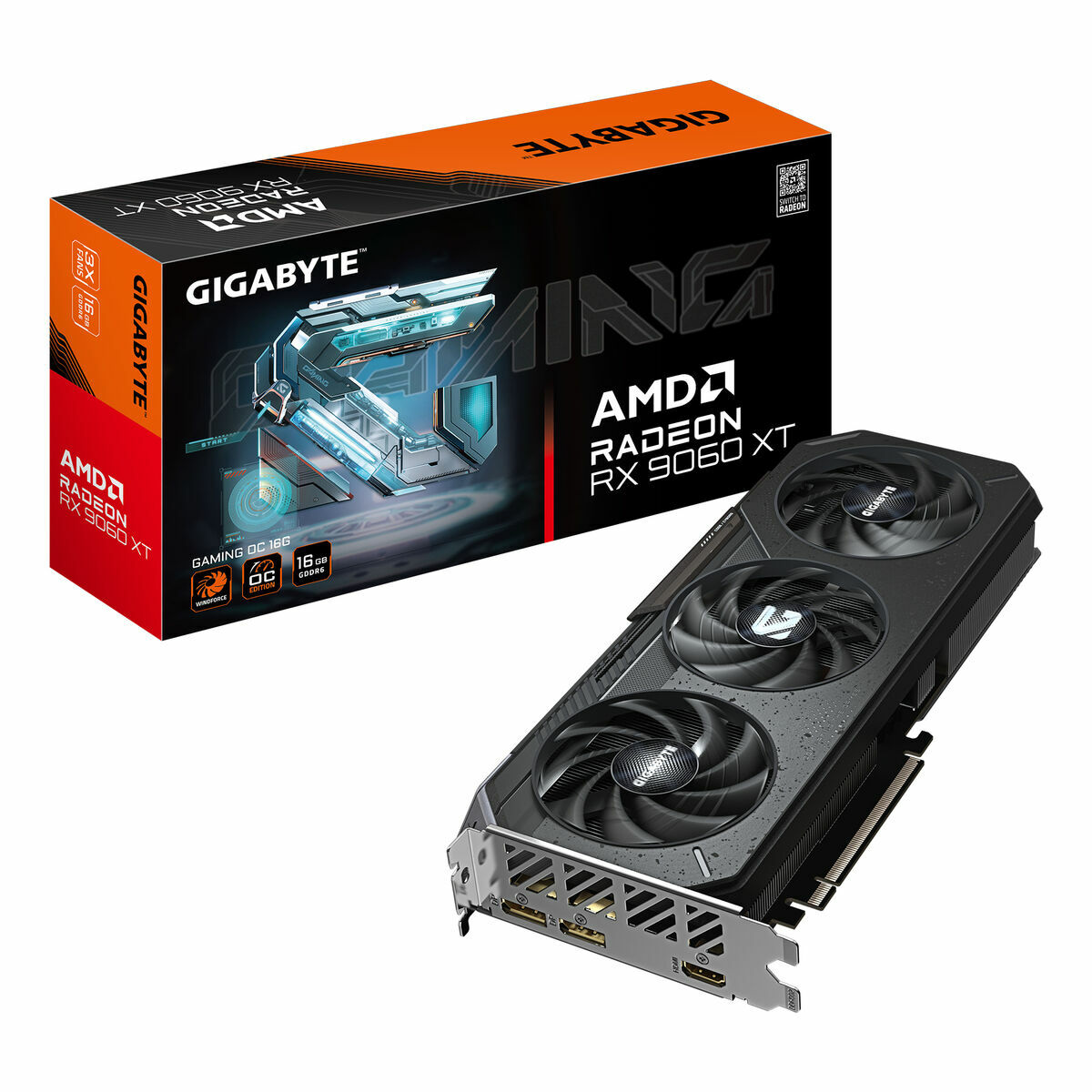 Grafikkort Gigabyte GV-R9060XTGAMING OC-16GD 16 GB RADEON RX 9060 XT GDDR6 - 2