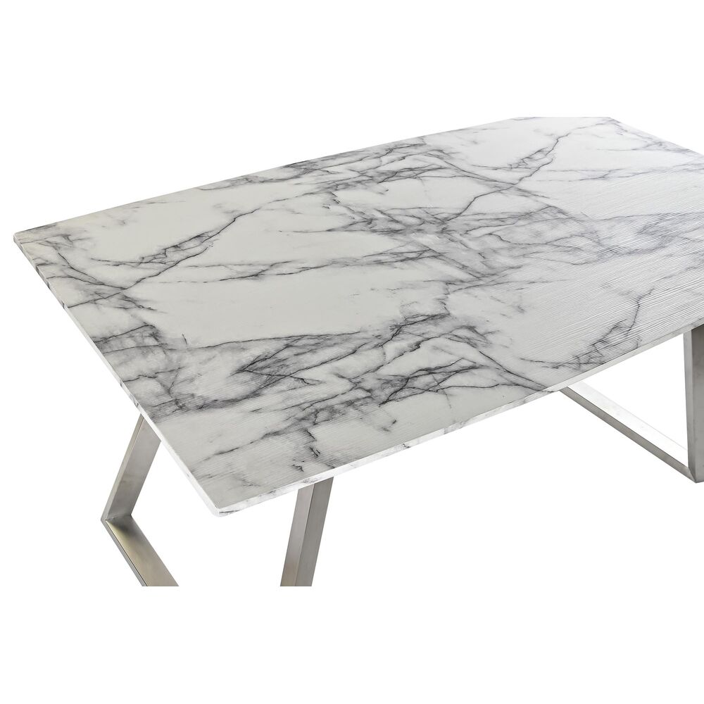 Matsalsbord DKD Home Decor Stål Vit 160 x 90 x 76 cm Trä MDF - 6