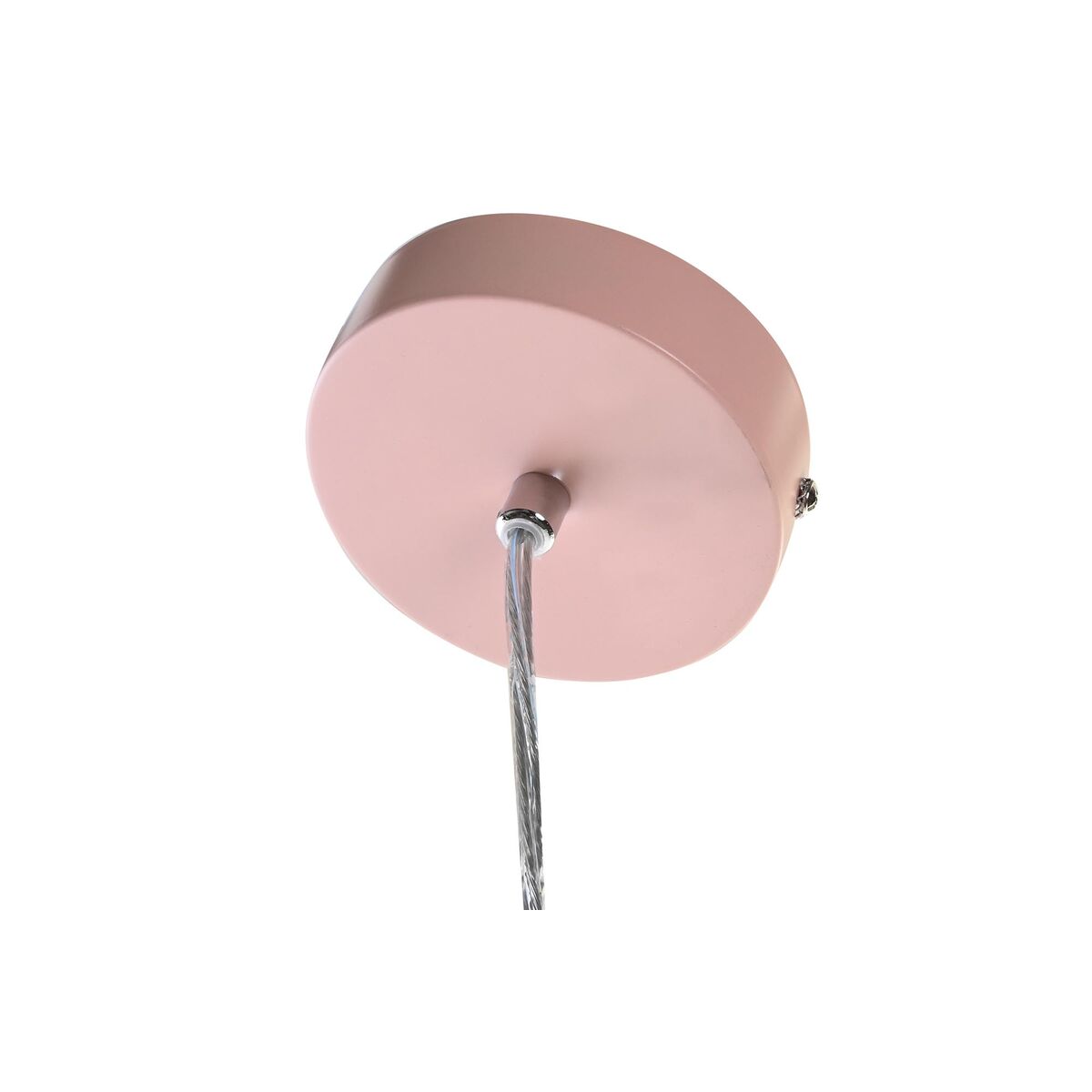 Taklampa DKD Home Decor 34 x 34 x 21 cm Silvrig Svart Grå Rosa Metall Vit 50 W 60 W Furu - 3
