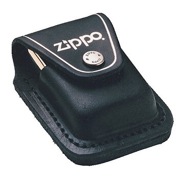 Tändarefodral-Zippo- Läder Pouch Svart