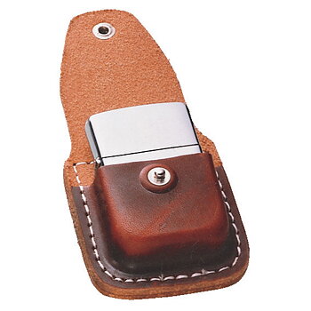 Tändarefodral-Zippo-Läder Pouch Brun