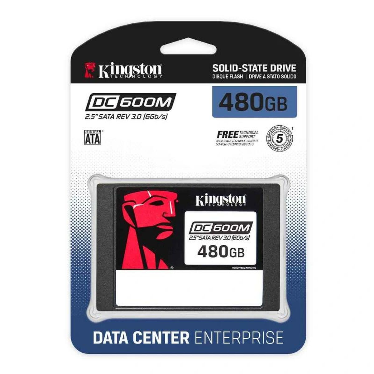 Hårddisk Kingston DC600M TLC 3D NAND 480 GB SSD 480 GB - 2