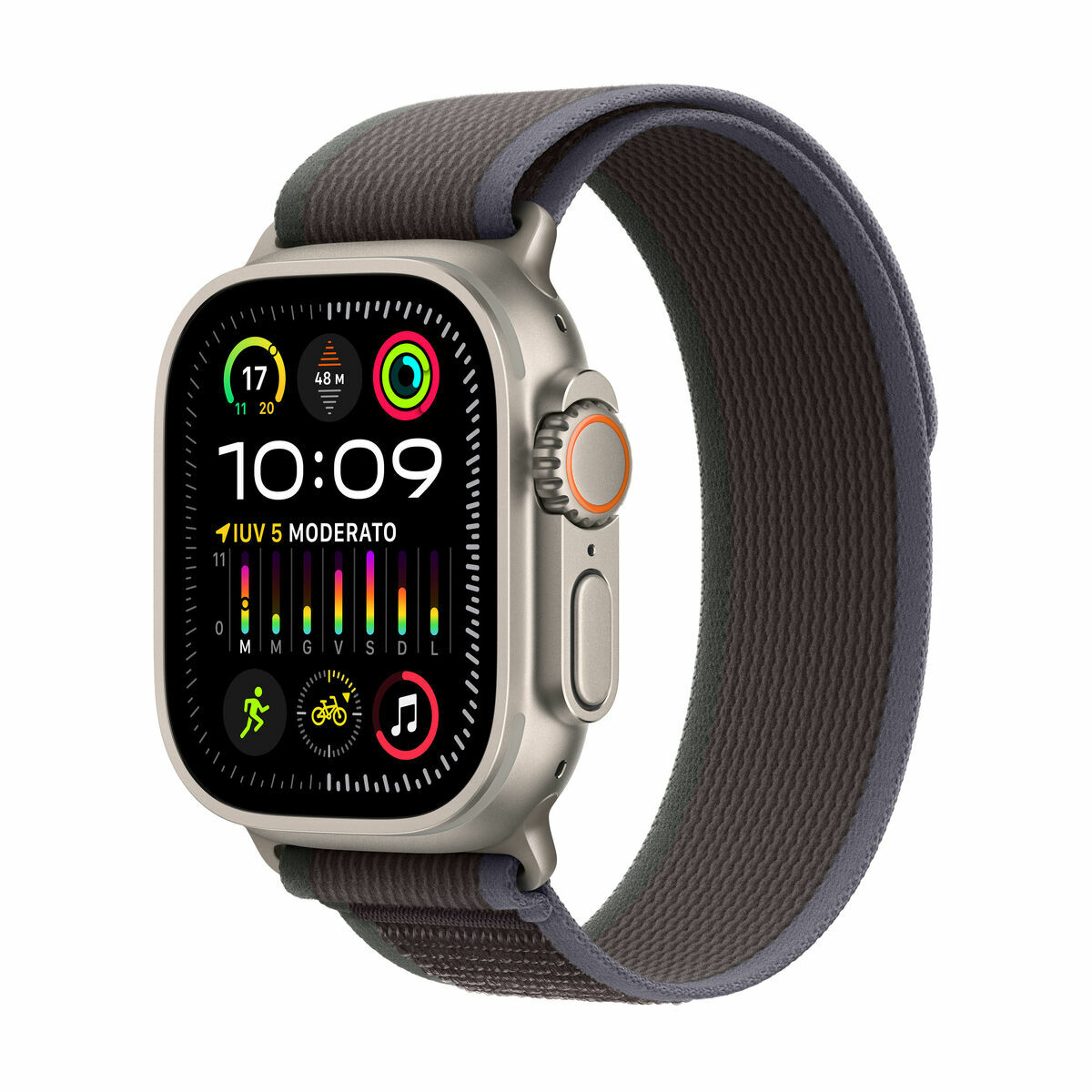 Smartklocka Apple MRF53TY/A Svart Gyllene 49 mm