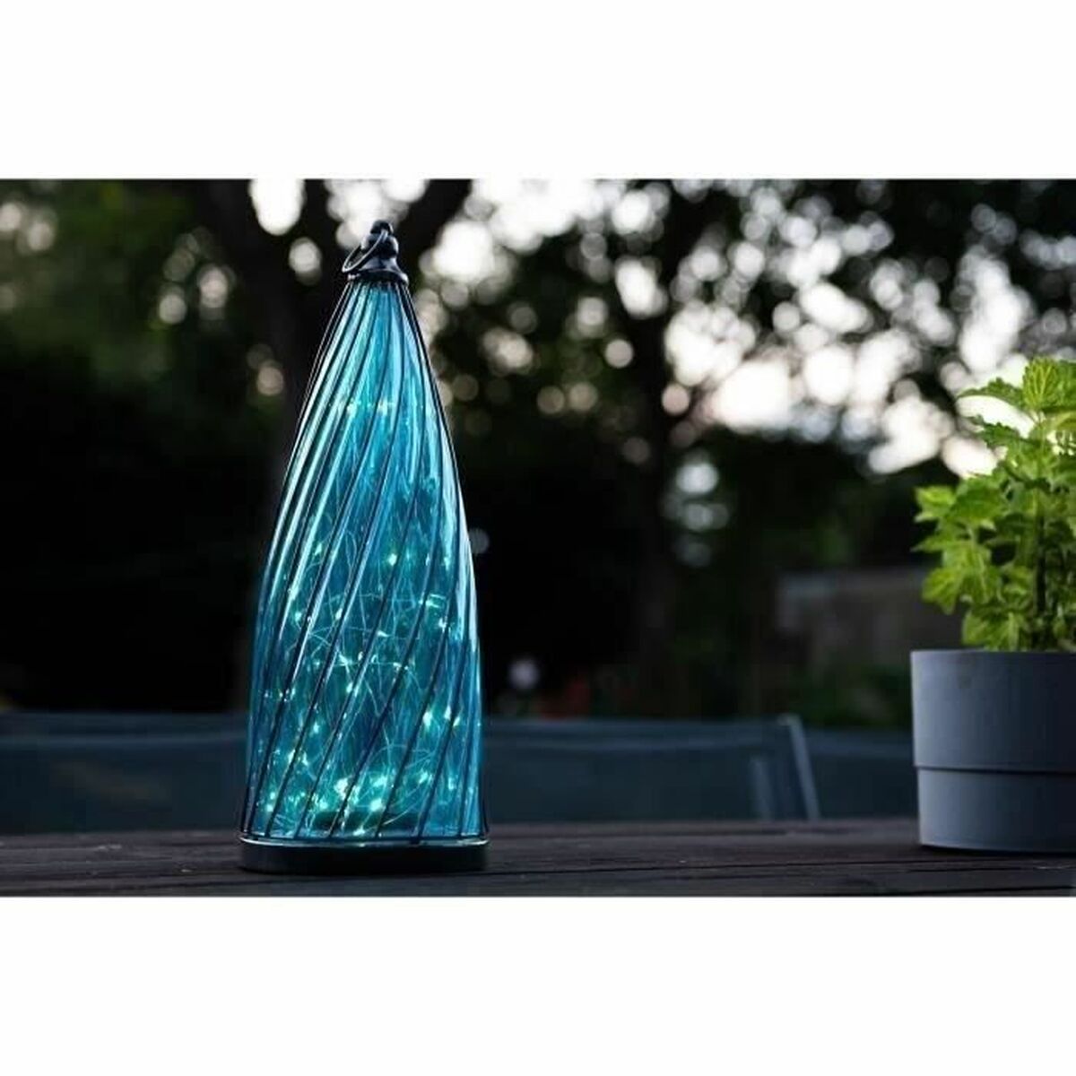 Solcellslampa Garden ID Blue Dome - 2