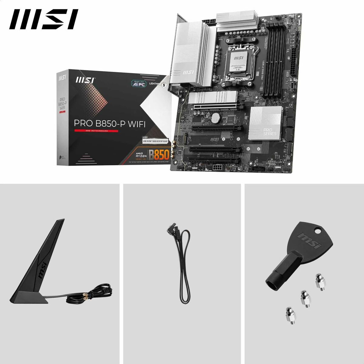 Kabel HDMI MSI PRO B850-P WIFI ATX AM5 Svart