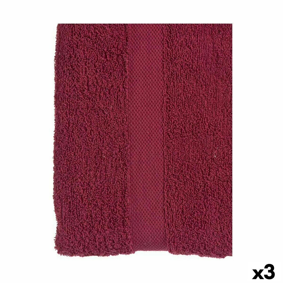 Badhandduk Rödbrun 90 x 0,5 x 150 cm (3 antal) - 3