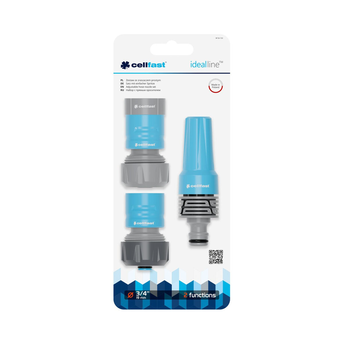 Slangtillbehörsset Cellfast Ideal 3/4" Ø 19 mm 3 Delar - 2