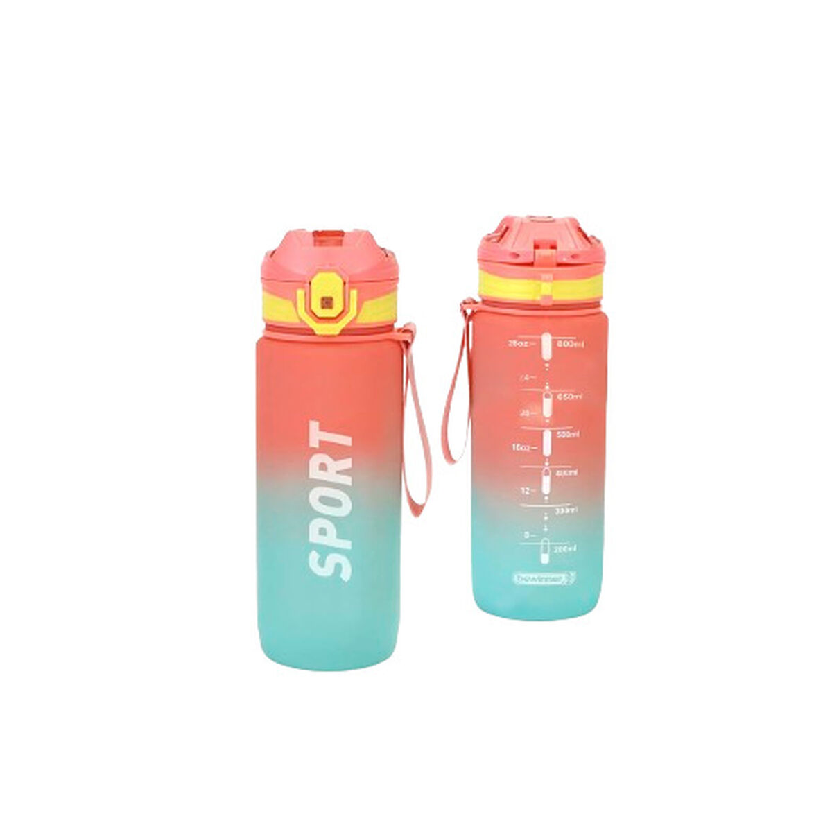Flaska med lock och sugrör Bewinner Multicolour 800 ml - 4