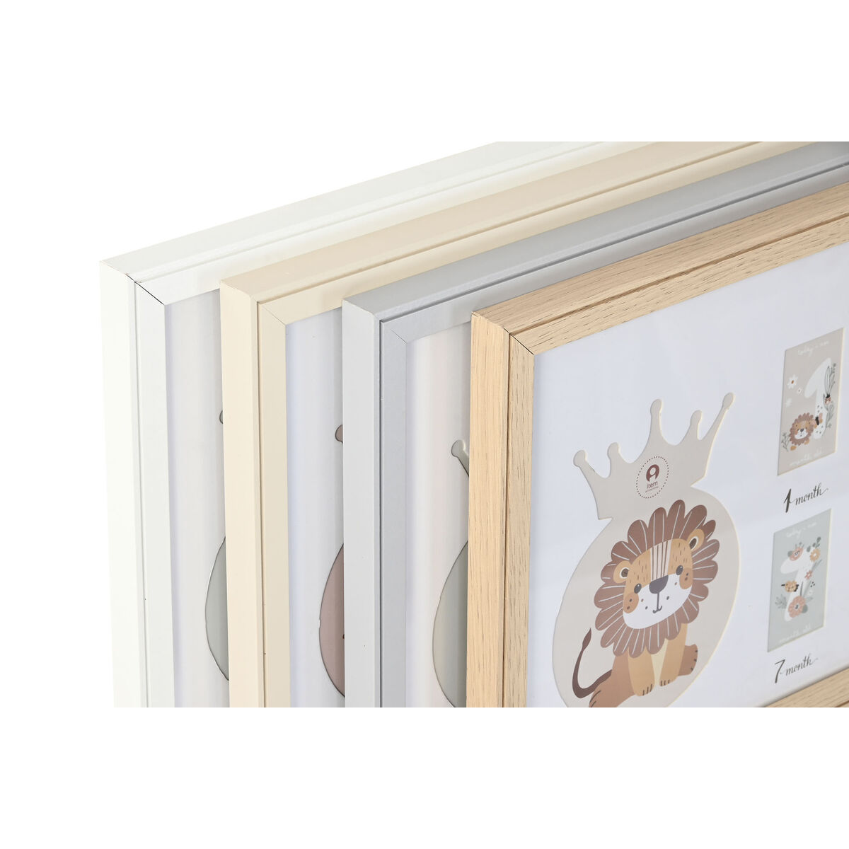 Fotoram Home ESPRIT Glas Trä MDF 56,5 x 2 x 27,5 cm (4 antal) - 2