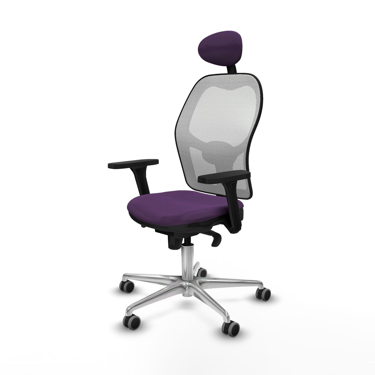 Kontorsstol med nackstöd Piqueras y Crespo 3D086G1 Purpur - 2