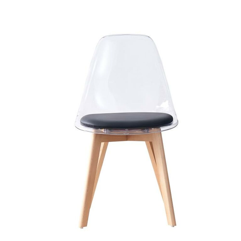 Matsalsstol DKD Home Decor Svart Multicolour Naturell 30 x 40 cm 54 x 47 x 81 cm - 4