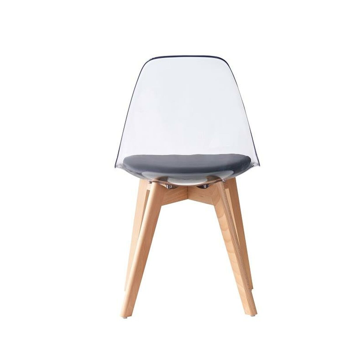 Matsalsstol DKD Home Decor Svart Multicolour Naturell 30 x 40 cm 54 x 47 x 81 cm - 2
