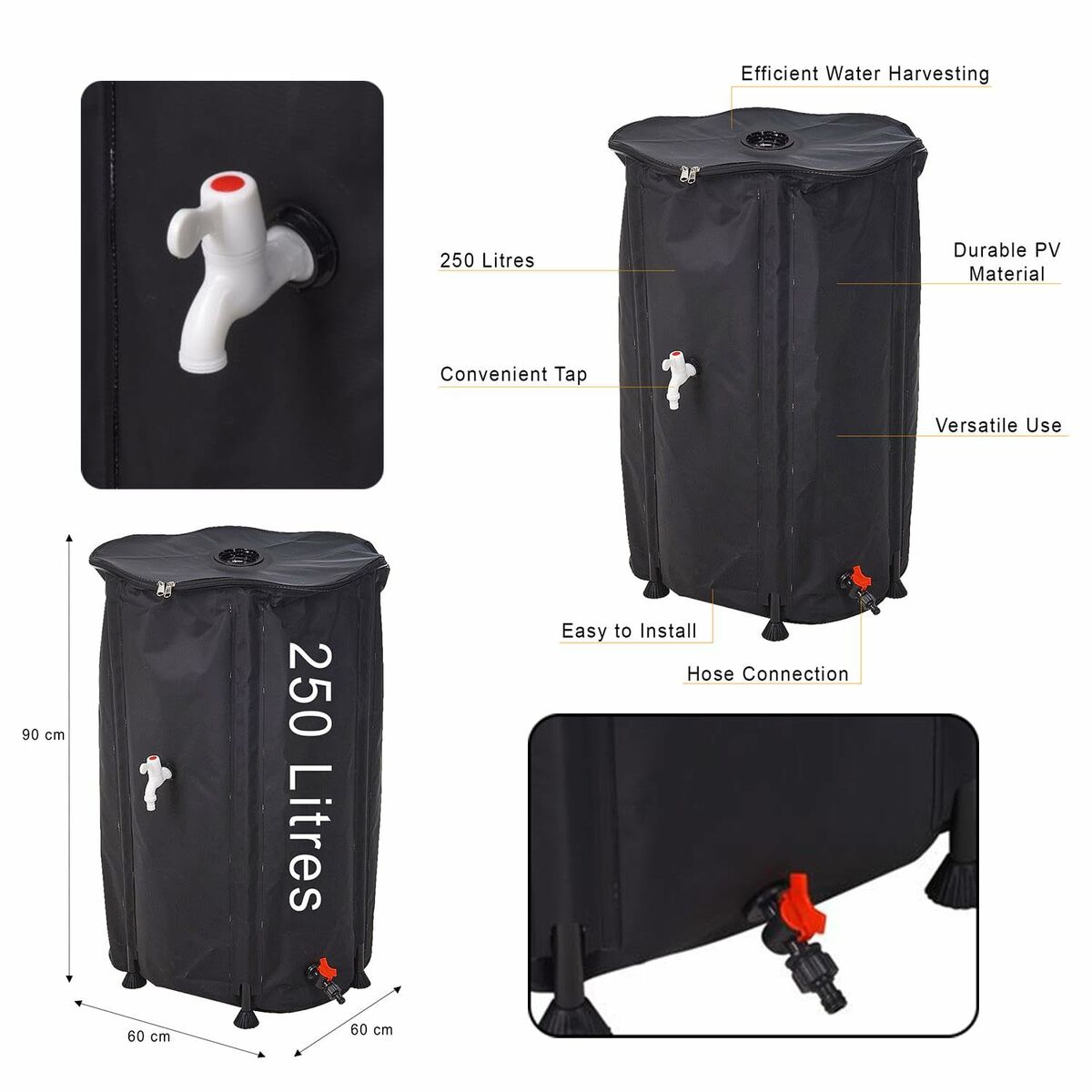 Regntunnesats Lifetime dw9200210 80 x 100 cm 250 L - 7