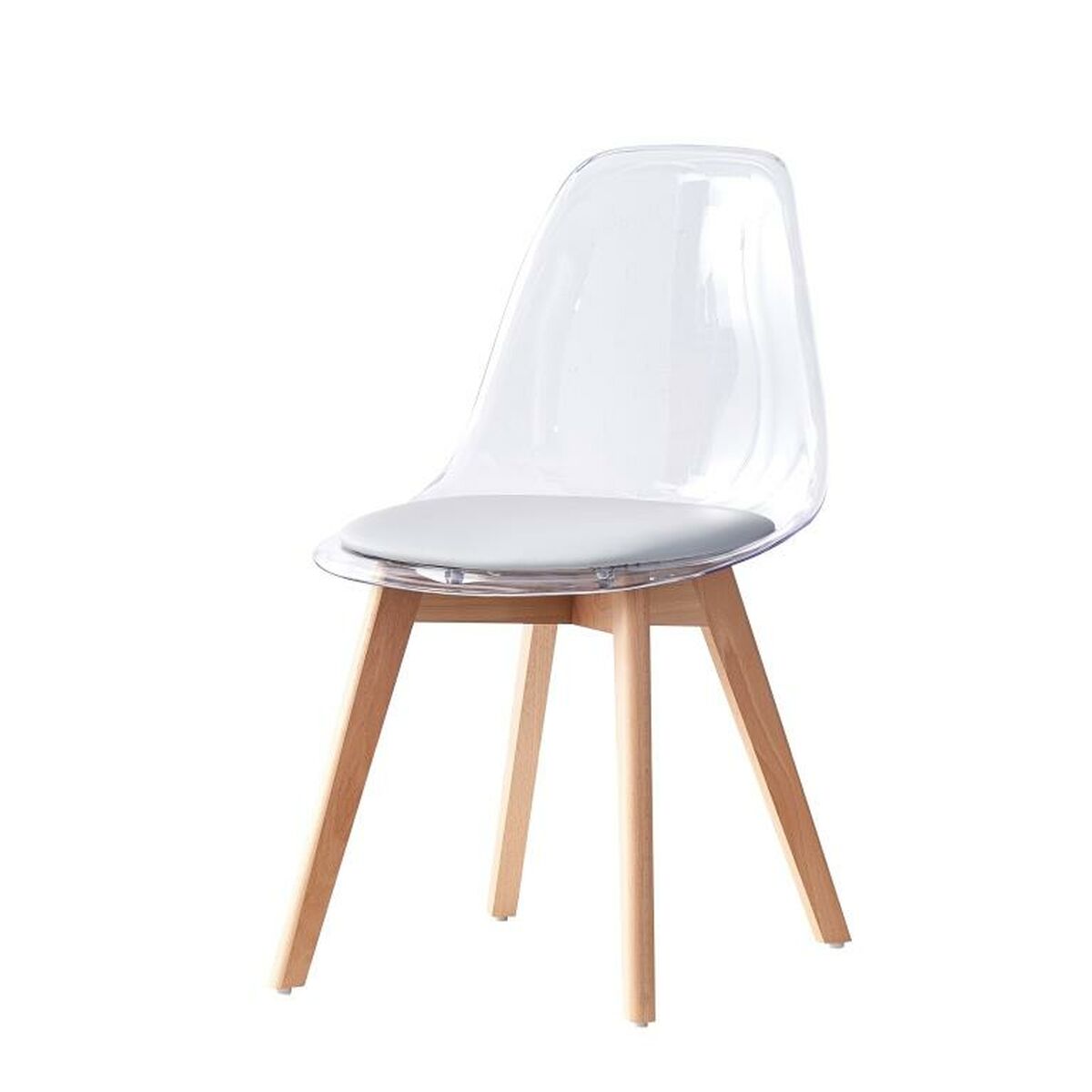 Matsalsstol DKD Home Decor Grå Trä Polykarbonater 54 x 47 x 81 cm - 5