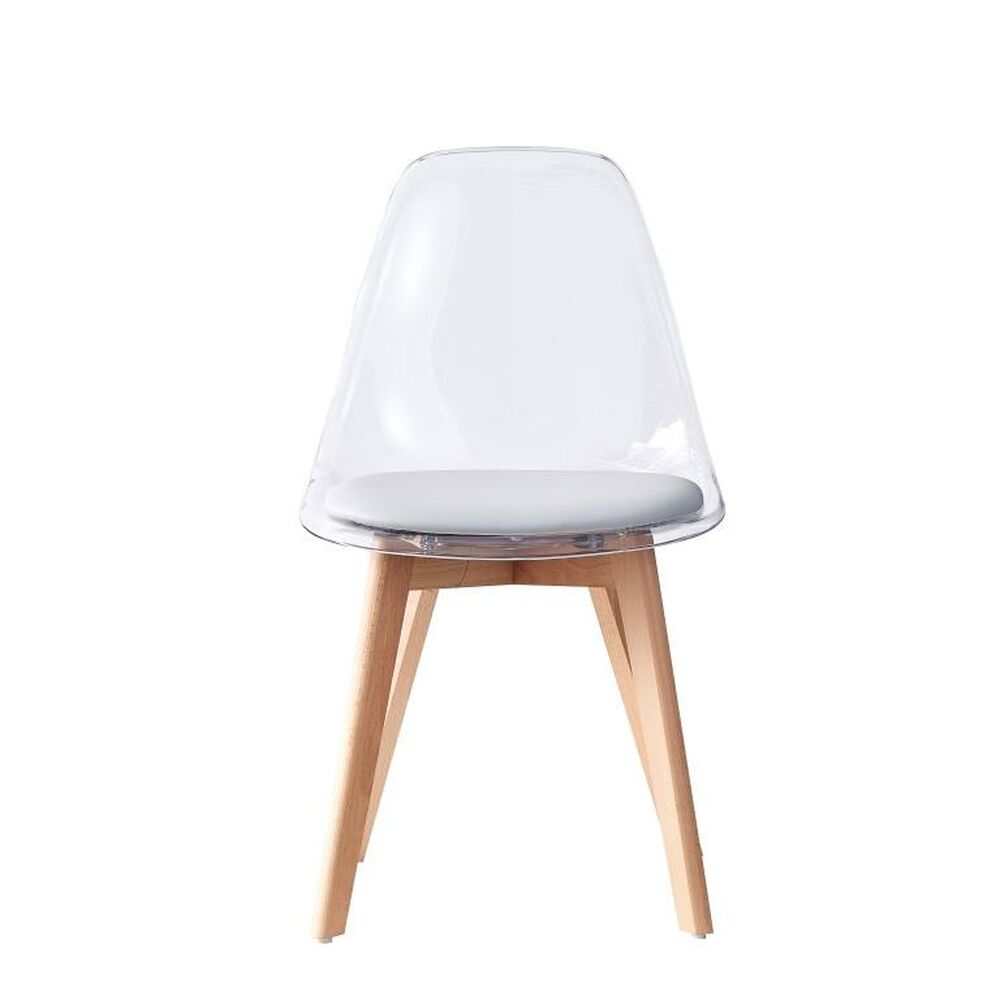 Matsalsstol DKD Home Decor Grå Trä Polykarbonater 54 x 47 x 81 cm - 4