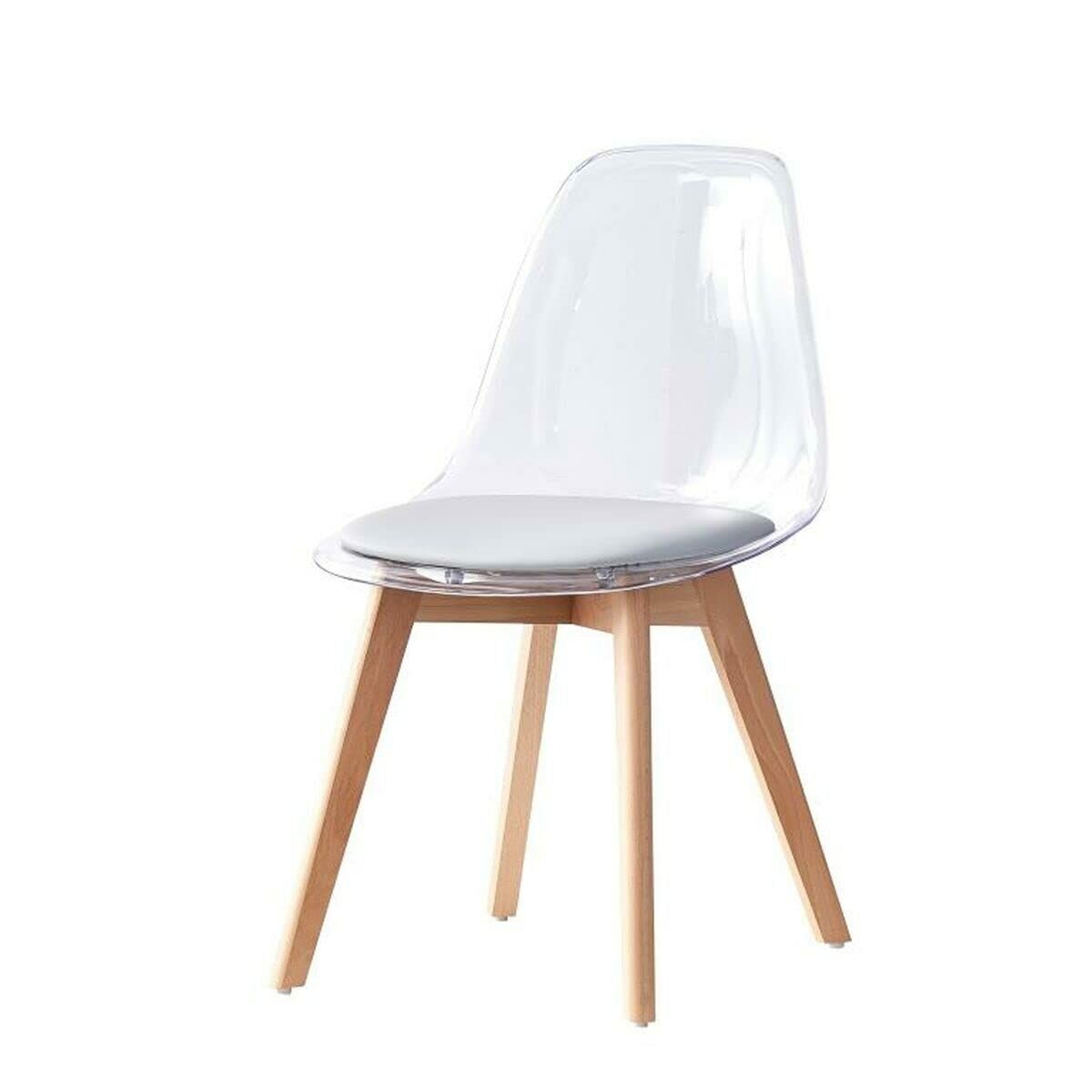 Matsalsstol DKD Home Decor Grå Trä Polykarbonater 54 x 47 x 81 cm - 22