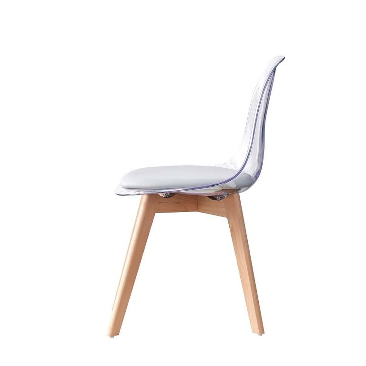 Matsalsstol DKD Home Decor Grå Trä Polykarbonater 54 x 47 x 81 cm - 7