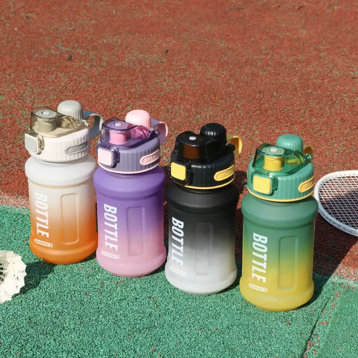 Flaska med lock och sugrör Bewinner Multicolour 800 ml - 2