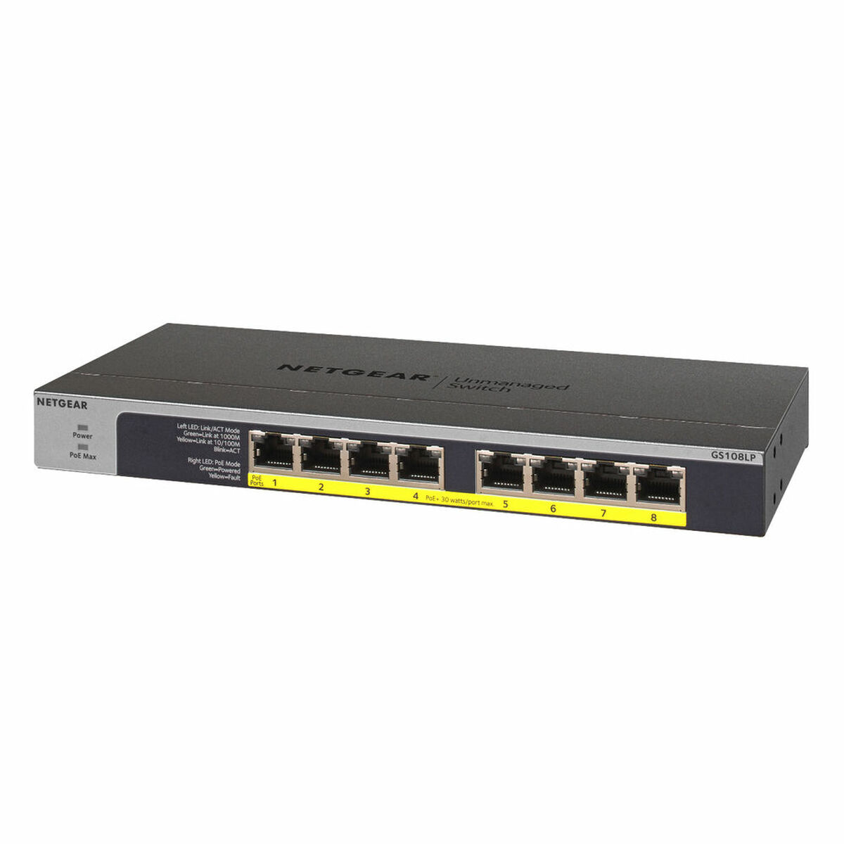 Switch Netgear GS108LP-100EUS RJ-45 - 3