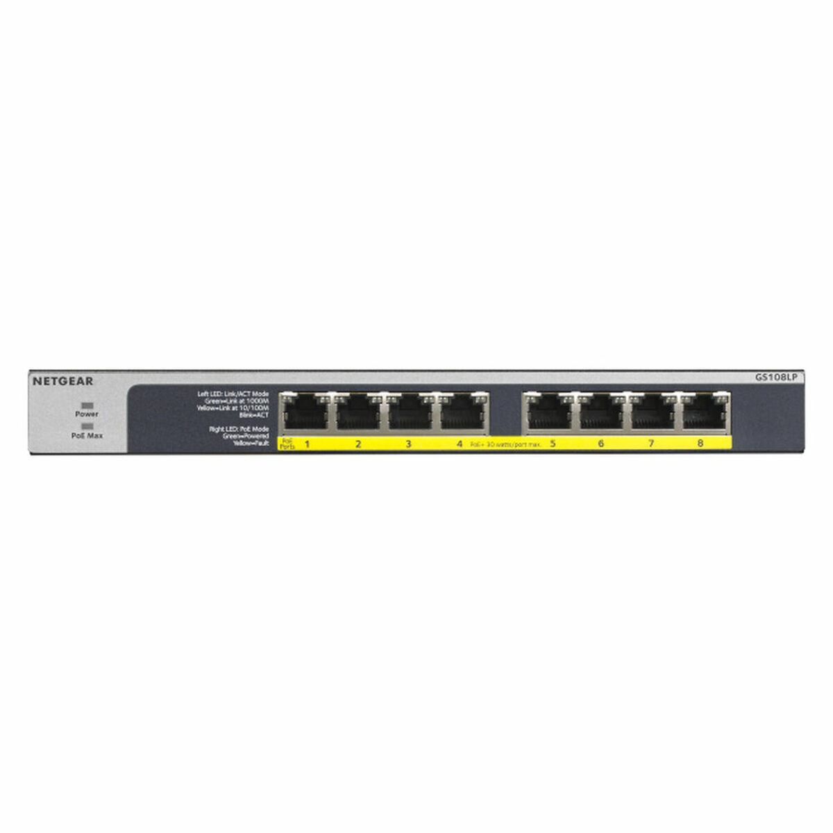 Switch Netgear GS108LP-100EUS RJ-45 - 2