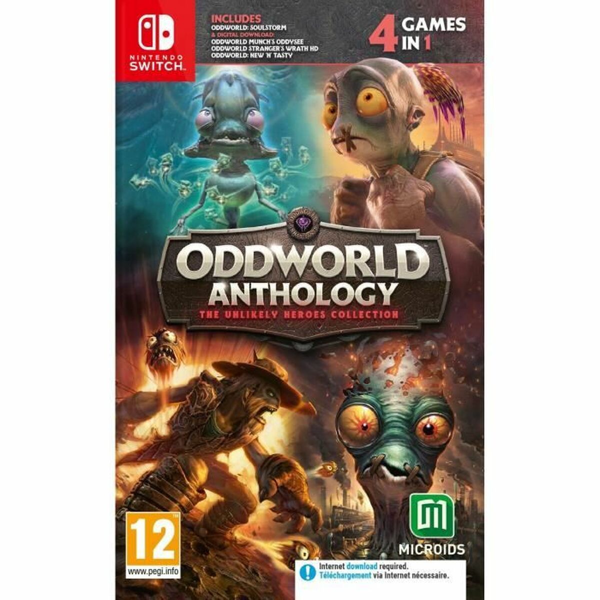 TV-spel för Switch Microids Oddworld Anthology: The Unlikely Heroes Collection