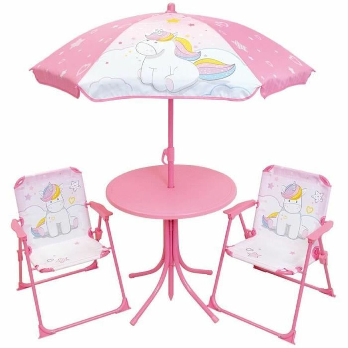 Bord och stol för barn Fun House Unicorn Rosa