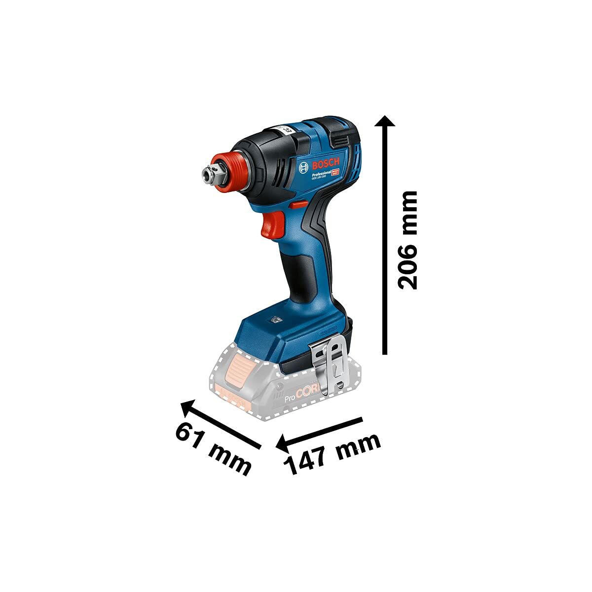 Borr/skruvdragare BOSCH GDX/GSB 18 V 1750 rpm 350 Nm - 7