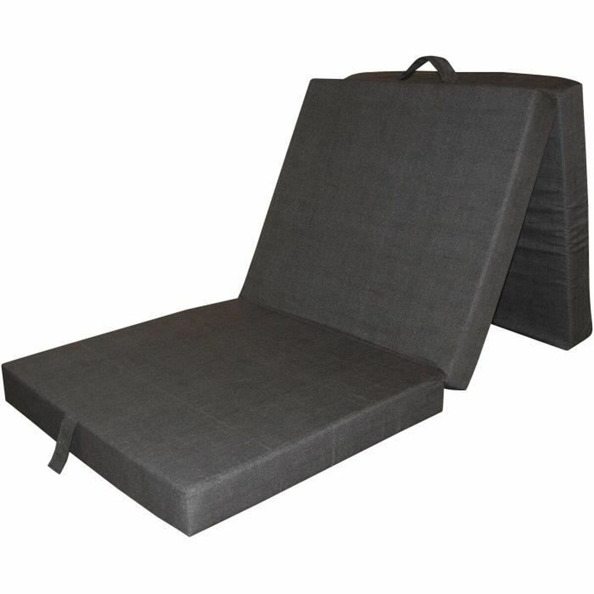 Stol för golv Grå 190 x 70 x 9 cm Hopfällbar Multipla positioner