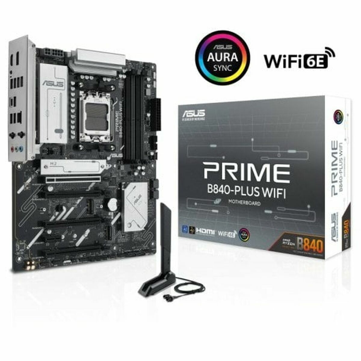 Moderkort Asus PRIME B840-PLUS WIFI ATX AM5 Grå - 2