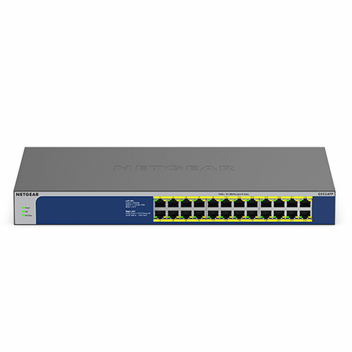 Brytare OR: Strömbrytare (if power/ light switch) Netgear GS524PP-100EUS 1000 Mbps - 3