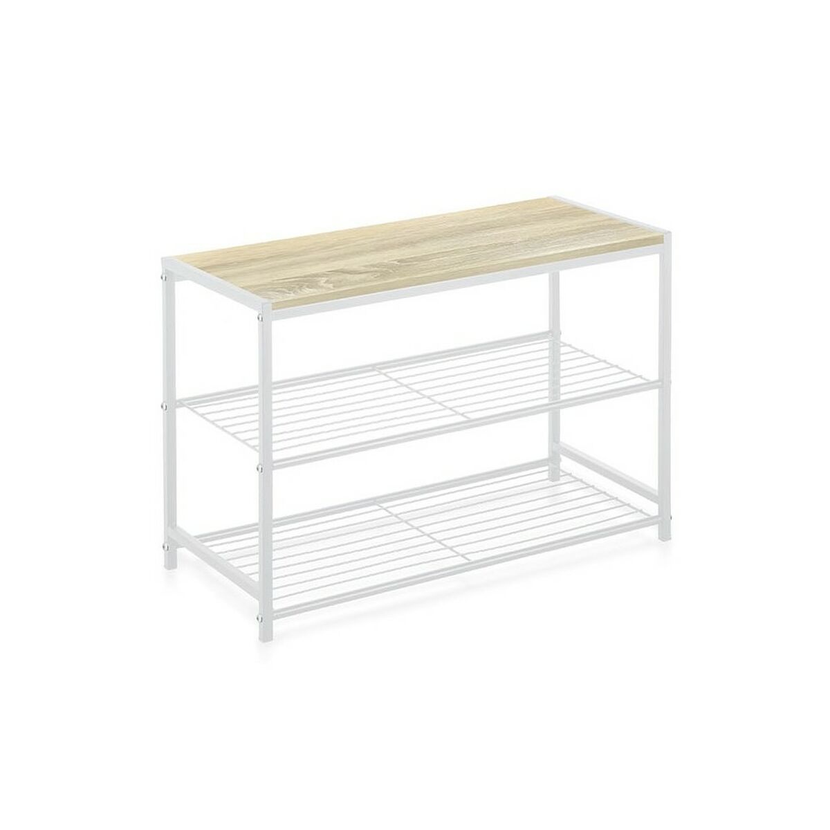 Bokhylla Confortime 3 Hyllor Metall 60 x 30 x 43 cm (4 antal) - 4