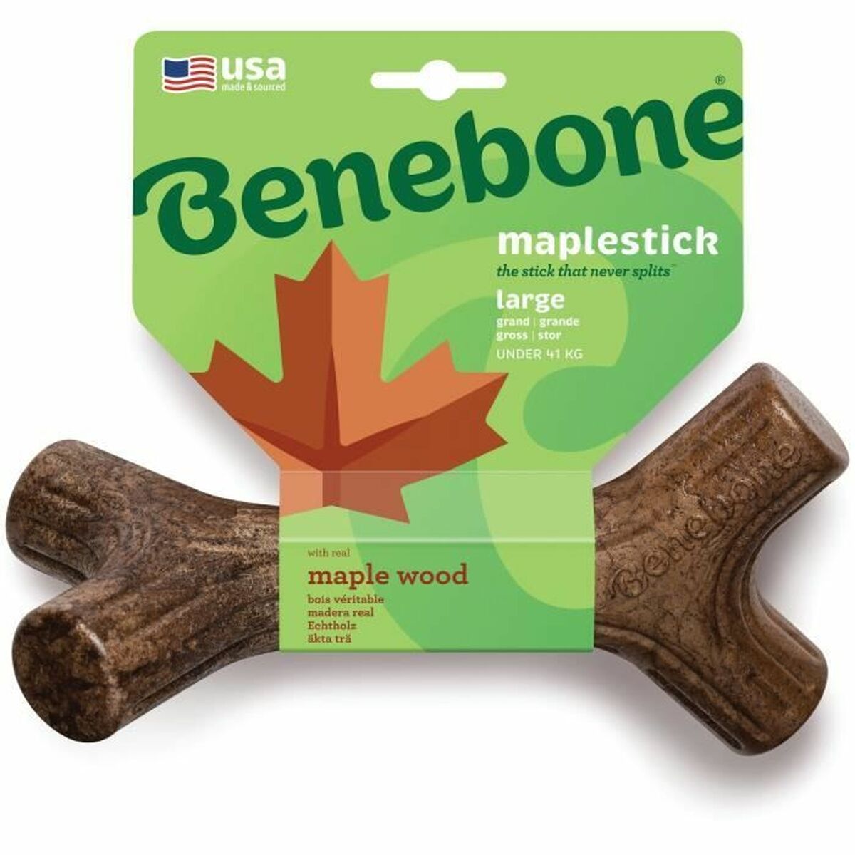 Tuggleksak för hundar Benebone Brun djur